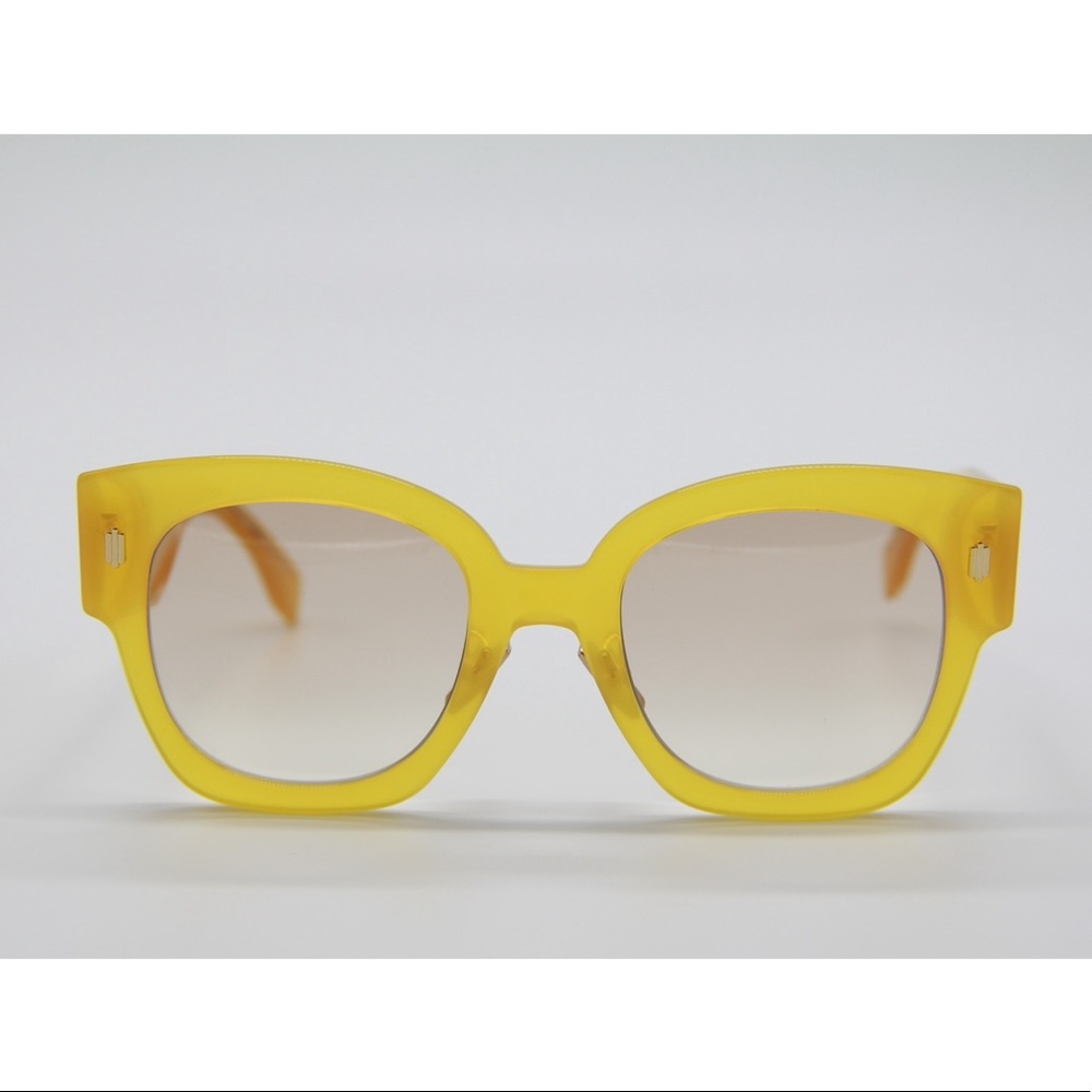 NEW FENDI FF0458/G/S 40G YELLOW SUNGLASSES FENDI FF 0458/G/S - Picture 4 of 12